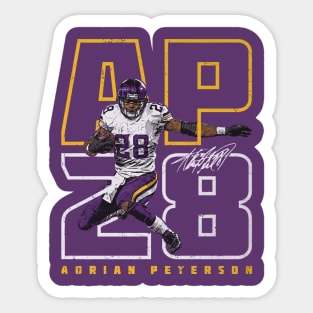 Adrian Peterson Minnesota AP28 Sticker